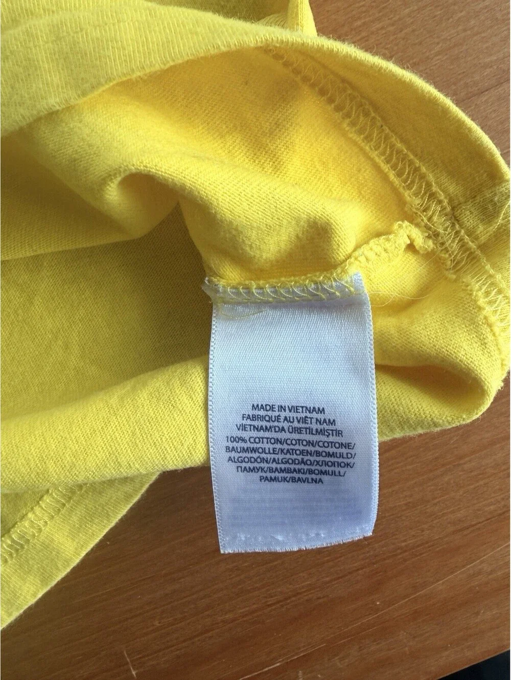 Polo Ralph Lauren Boys XL (18-20) Short Sleeve T-Shirt Yellow 100% Cotton